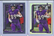 2025 Topps Chrome Refractor Mark Andrews Baltimore Ravens, ++ Base