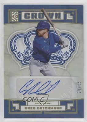 2022 Panini Capstone Crown Holo Gold 25/25 Greg Deichmann #C-GD Auto 12xs