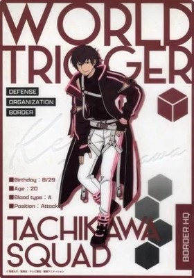 World Trigger Kei Tachikawa Clear Poster B4 Entertainment Lottery