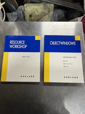 Borland ObjectWindows & Resource Workshop Programming Guides Set 2