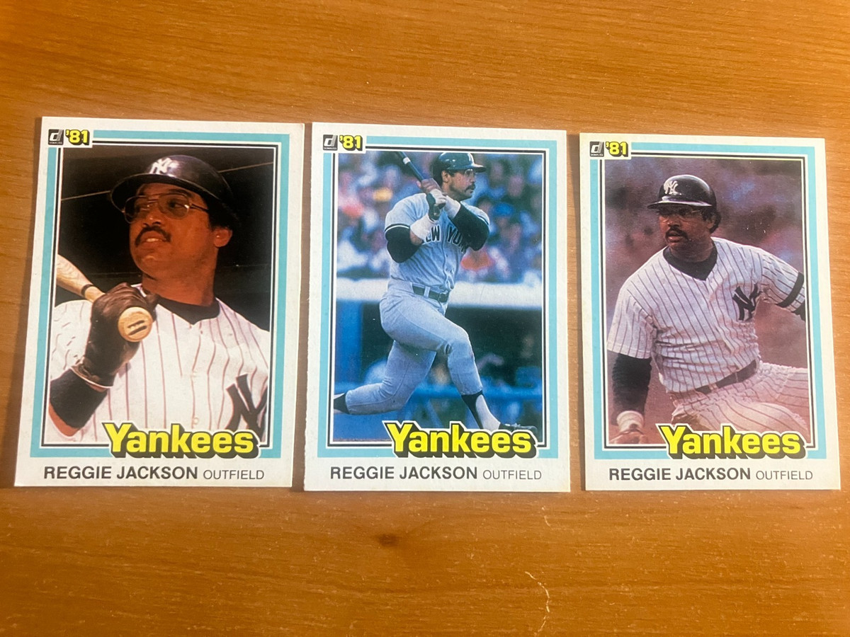 1981 Donruss Reggie Jackson Card #228 #348 & #468 Complete Your Set NY Yankees