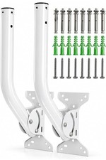 2 Pk- Universal Antenna Mount Heavy-duty Reversible J-pole Bracket - Outdoor