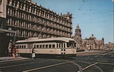 PCC Car Mexico City with Hall & Cathedral Jim Shaughnessy Original Vintage