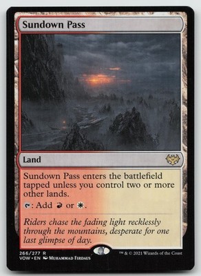 Magic: The Gathering Land Sundown Pass Regular