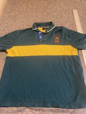 Hackett Army Polo Team Polo Shirt Large Green Yellow *Mark #1 