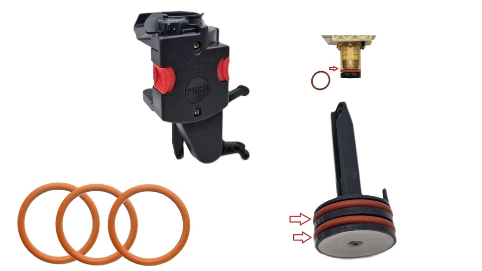 DE'LONGHI O-Ring Dichtring Dichtung DeLonghi ECAM ESAM EAM Brühgruppe Brühkolben inkl Fett