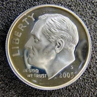 2005-S Proof Silver Roosevelt Dimes - San Francisco -  90% Silver - BU