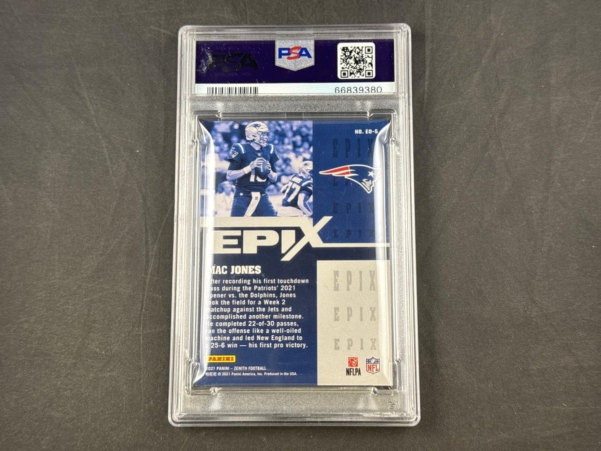 2021 PANINI ZENITH MAC JONES ROOKIE EPIX PLAY ORANGE 46/99 49ERS