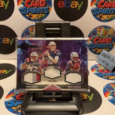 2022 Panini Elements Mac Jones Damien Harris Tyquan Thornton /25 Team Chemistry