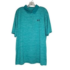 Under Armour The Performance Polo Shirt Men  s XL Teal Golf Casual Comfort