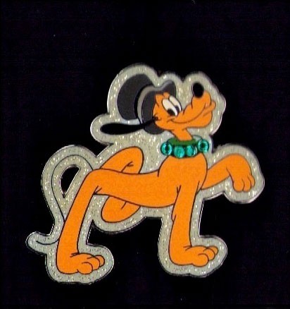 Disney Vintage Trading 2005 Pluto in a Top Hat Sparkled Pin