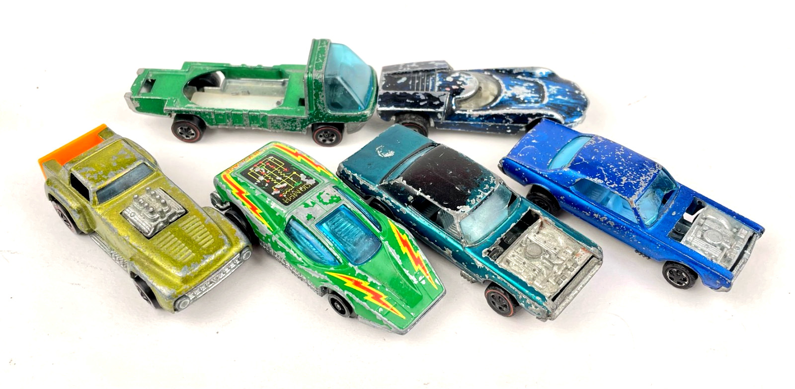 Hot Wheels Redline Lot -- Cougar T-Bird Short Order Heavyweight