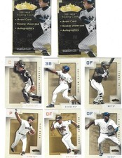 2001 Fleer Showcase Baseball - Lot of 6 and 2 wrappers (Adrian Beltre, Robb Nen)