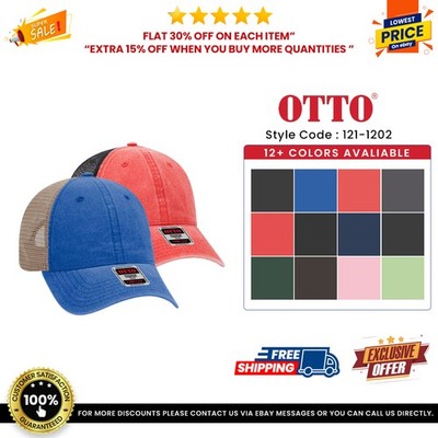 OTTO CAP ''OTTO COMFY FIT'' 6 Panel Low Profile Mesh Back Trucker Hat - 121-1202