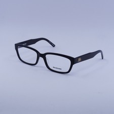 BALENCIAGA BB0065O 001 Black 55mm Eyeglasses New Authentic