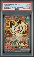 2026 POKEMON POR EN-PERFECT ORDER SPECIAL ILLUSTRATION RARE #121 MEOWTH EX PSA 9
