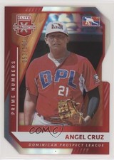 2021 Panini Elite Extra Edition Prime Numbers A Die-Cut /100 Angel Cruz #194 1q2