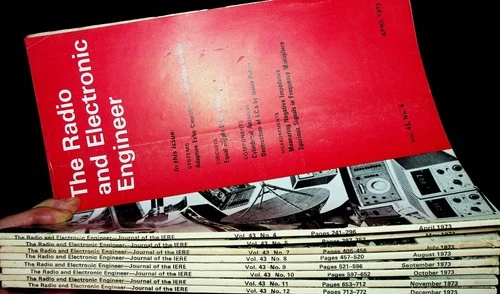8 x Radio & Electronic Engineer Magazines 1973 Computing Satellites VHF Data etc