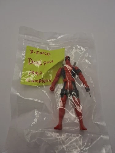 X-Force Deadpool Action Figure 1992 Red Black Plastic with Sword
