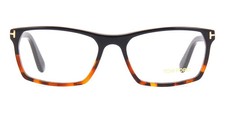 Tom Ford TF5295 056 Black/Havana Plastic Rectangle Eyeglasses 56-17-145