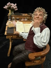 Weta LOTR Lord Rings BILBO BAGGINS at Desk Statue Small Damage Please Re G2U