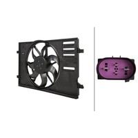 LüFter MotorküHlung 12 V 470 W 4-Polig Hella FüR U.A. Audi A3