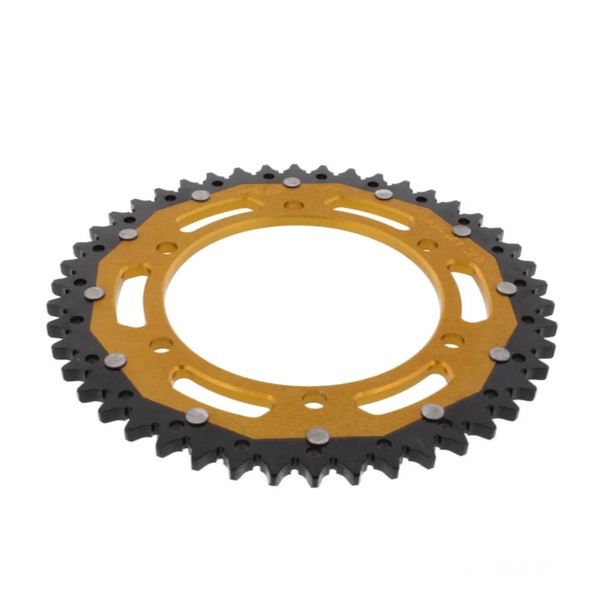 Kettenrad Alu Gold 46Z 525# FüR Honda XL 600 V Transalp Ritzel Grobverzahnt 1988-image