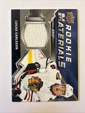 2020-21 Upper Deck - Rookie Materials Lucas Carlsson #RM-LC (MEM, RC)