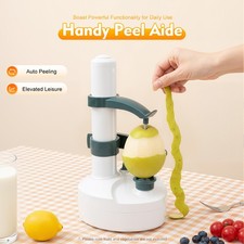 Electric Fruit Peeler Potato Vegetable Peeling Machine 3 Blades Stainless Steel