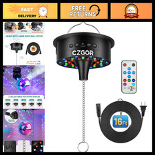 Rotating Disco Ball Motor with Light - Adjustable 0-15 RPM Speed for Parties