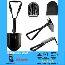 Klappspaten faltbar Carbonstahl 58 cm Schaufel Camping Garten Outdoor Auto Schne