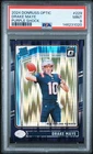 2024 PANINI DONRUSS OPTIC PURPLE SHOCK #229 DRAKE MAYE ROOKIE RC PSA 9