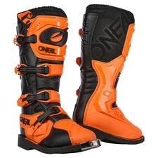 O'Neal Rider Pro 2 Motocross Boots Enduro Orange Black 44/10.5 Supermoto New