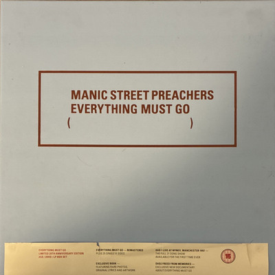 Manic Street Preachers Everything Must Go Box Set Vinyl 12'' Sony Rock