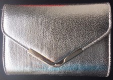 Charming Charlie RSVP Clutch Purse Chain Strap Wedding Prom NWT Women Silver