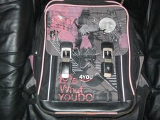 "4 You" - Schulrucksack / Rucksack-Schwarz/Lila - Top-Zustand