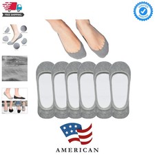 No Show Socks Women for Flats 4 to 8 Pack Non Slip Invisible Ultra Low Cut So...