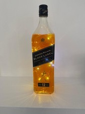 Luce bottiglia spirito fatta a mano