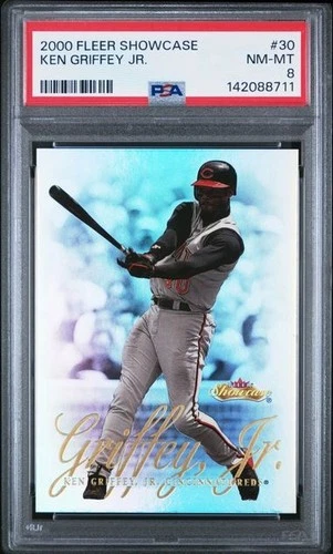 KEN GRIFFEY JR. 2000 Fleer Showcase #30 PSA 8 NM-MT HOF