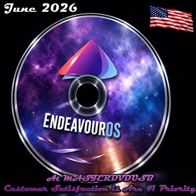 EndeavourOS 2026 Edition   Bootable Installer DVD   AAA+ Grade   SHA256 Verified