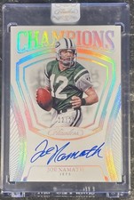 2025 Panini Flawless Joe Namath #CH-JNH Champions Auto #12/20 Jets (Jersey Num)