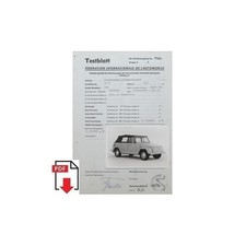 1970 Volkswagen 181 Testblatt O.N.S. (Homologation sheet) PDF (de)