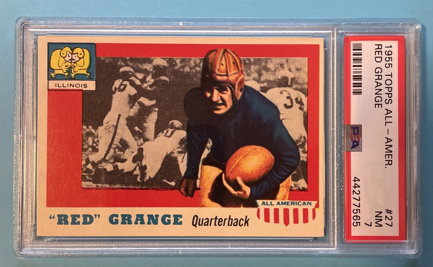 1955 Topps All American Football #27 Red Grange - PSA 7 NM