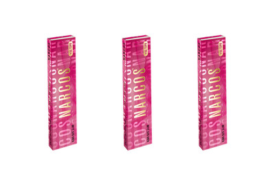3x NARCOS King Size Slim Pink Edition + Tips Drehpapier Zigarettenpapier Set