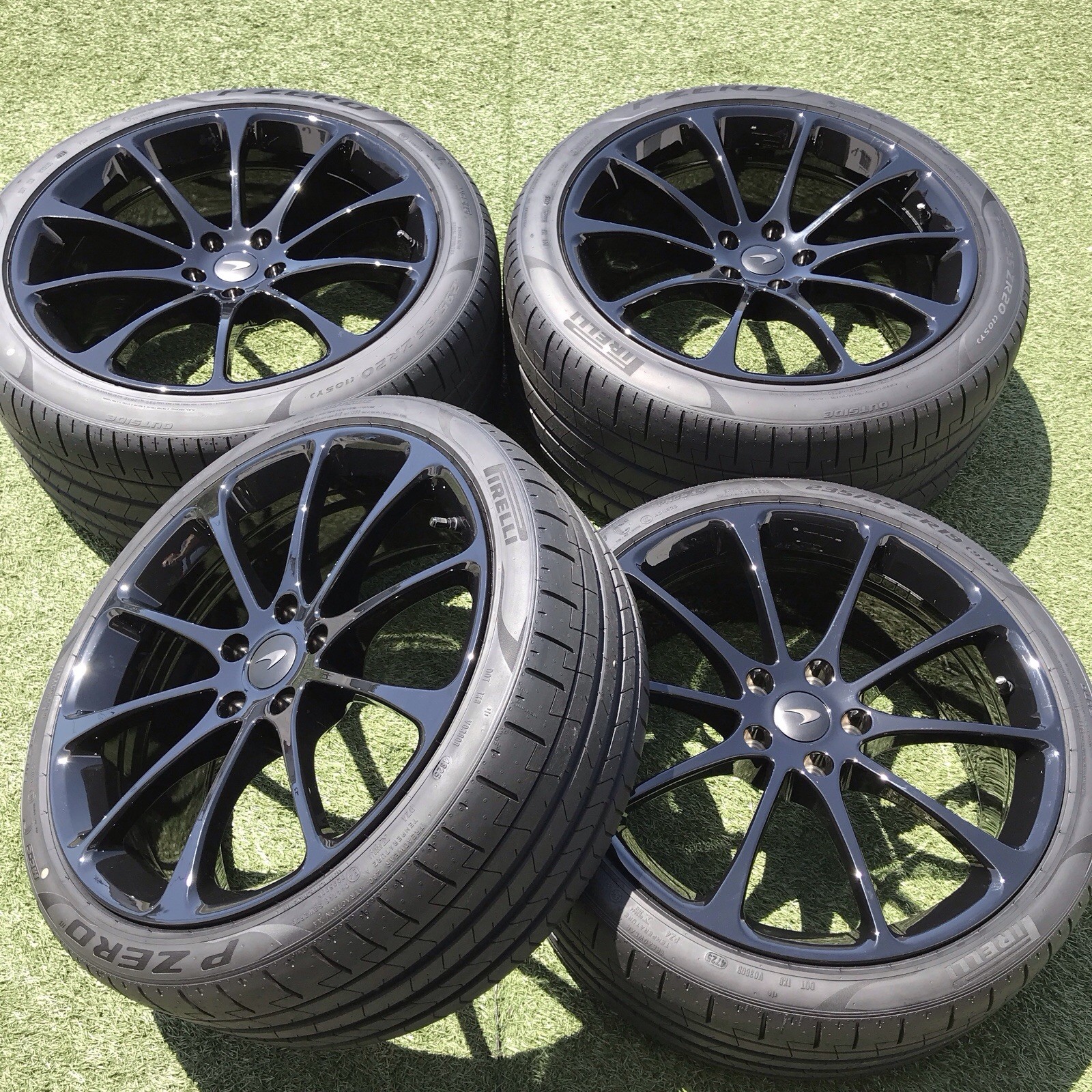 19 20 MCLAREN ARTURA RIMS TIRES TPMS NEW SET OEM GENUINE FACTORY 16BA957CP 2026