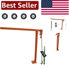 Compact T Post Puller with Puller Plate & 47-Inch Chain – Ideal for Contractors