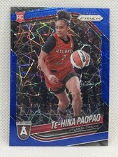2025 Panini Prizm WNBA Te-Hina Paopao #61 Blue Velocity Prizm RC Atlanta Dream
