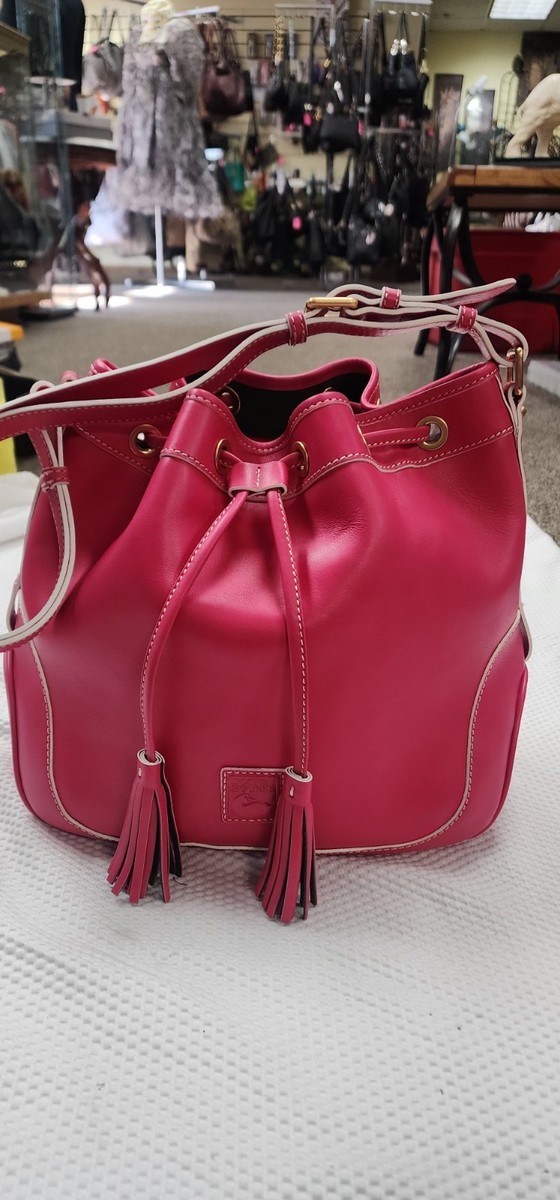 extra large fuchsia leather bag