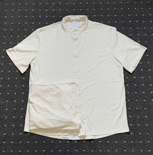 Herren Lounge-Set beige gestreift Gr. L - 2-t...
