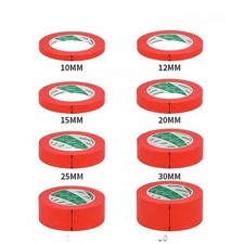 General Masking Tape 3mm - 120mm x 50m DIY Craft Painter Art Easy Tear Red